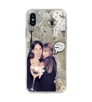 Iphone X / Xs Uyumlu Lana Del Rey ve Taylor Swift Desenli Şeffaf Telefon Kılıfı