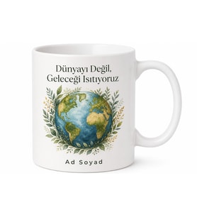 İklim Adaleti Dünyayı Koruma Gelecek Nesillere Miras Kupa Bardak Hediye