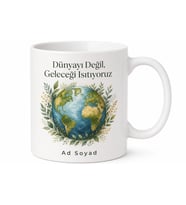 İklim Adaleti Dünyayı Koruma Gelecek Nesillere Miras Kupa Bardak Hediye