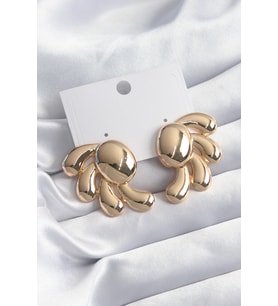 Pirinç Gold Renk Kadın Küpe 5886 - SSSSSS8408-3327