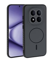 Coverzone Xiaomi Redmi Note 15 Pro ?le Uyumlu Kamera Lens Korumal? K?l?f Magsafe Uyumlu Kablosuz ?arj �zellikli Tea Silikon Telefon K?l?f? Siyah