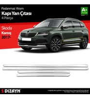 Skoda Karoq Krom Kapı Yan Çıtası 4 Prç 2017 Üzeri
