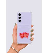 Samsung Galaxy S25 FE Kartlıklı Pozitif Enerji Desenli Kılıf