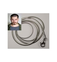 Yassı Model Sarp Snake Yılan Kolye Erkek Çelik Kolye Zincir 316l Paslanmaz Çelik