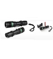Northcity 500 Lumen Şarjlı El Feneri – 600 Metre Zoomlu Uzun Menzilli LED El Feneri