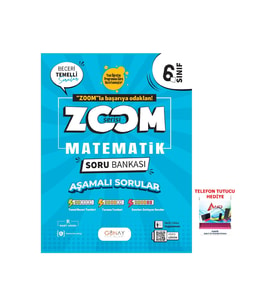 Günay Yayınları 2025-2026 6. Sınıf ZOOM Matematik Soru Bankası Yeni Nesil Sorularla Güncel Müfredat (Çok Renkli)