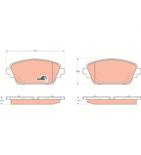 Nissan Primera Almera Ön Fren Balatası 2001-2009