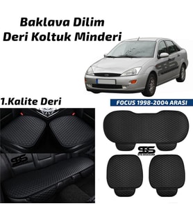 Ford FOCUS 1 1998–2004 Arası Siyah Deri Oto Koltuk Minderi