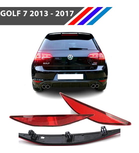 VW Golf 7 Arka Tampon Reflektörü Sol ve Sağ Takım 2013 - 2017