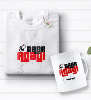 BK Gift Kişiye Özel Baba Adayı Tasarımlı Beyaz Tişört ve Kupa Seti-6 (Model 1)