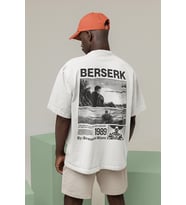 Berserk 1989 Baskılı Unisex Tişört, Oversize Anime Karakter Tişört