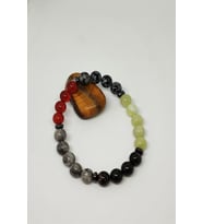 8 MM ERKEK OĞLAK BURCU DOAĞL TAŞ BİLEKLİK (AKİK, RODONİT,OBSİDYEN,ZEBERCET,JASPER, HEMATİT)