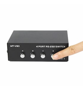 MT-VIKI 4 Port RS232 Switch MT-223-4 Db9 Com Seri Port Anahtarlayıcı 1 IN 4 OUT PC Printer Haberleş