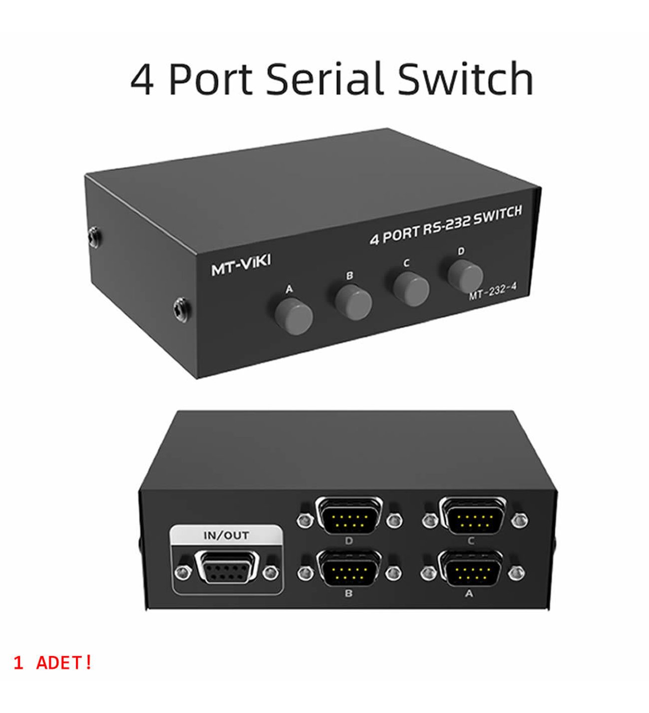 switch 4台 MT-VIKI 4 Port RS232 Switch MT-223-4 Db9 Com Seri Port