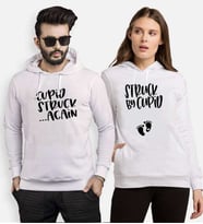 Tshirthane Cupid Struck Agin Sevgili Kombinleri Kapüşonlu Kombini (Tek Ürün Fiyatıdır.)