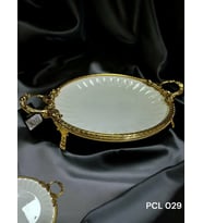 Roy King Elegance Yuvarlak Sunum Tabak Gold 41 Cm Pcl029