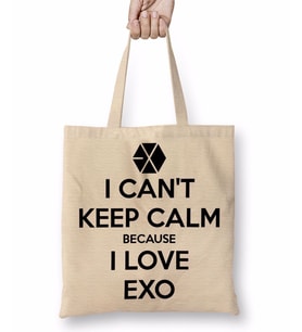 Exo i Cant Keep Calm Bez Çanta Uzun Saplı
