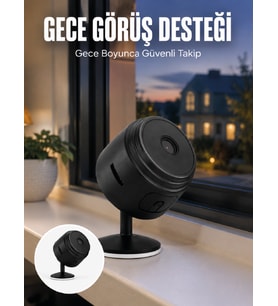 A9 Şarjlı Mini IP Kamera HD Kablosuz Güvenlik Kamerası Micro SD Kart Destekli