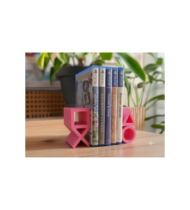 PS5 Logolu CD Stand Rafı, İkonik Tuş Simgeli Oyun Kutusu (CD) Rafı – Stand Organizer