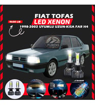 Fiat Tofaş Uzun - Kısa Far Uyumlu Şimşek Etkili Led Xenon Pro Series H4