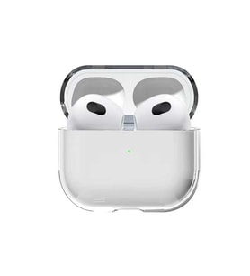 Apple Airpods 3. Nesil Uyumlu Kılıf Şeffaf Sert Kristal Zore Airbag 14 Kılıf (Renksiz)