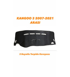 KANGOO 3 2007-2011 ARASI 3 BOYUTLU DERİ KAPİTONE TORPİDO KORUYUCU