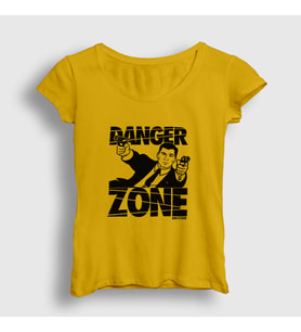 Presmono Kadın Sarı Danger Zone Sterling Archer T-Shirt 299500tt (Sarı)