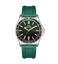 Slazenger SL.09.2531.1.04 Silikon Kordon Çelik Kasa 10 ATM Suya Dayanıklı Yeşil Renk Erkek Kol Saati