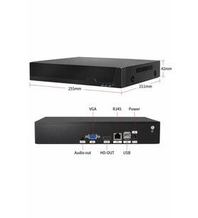 O-kam ZR-4010 NVR Wifi Kayıt Cihazı 10 Kanal IP Kamera Uyumluluğu