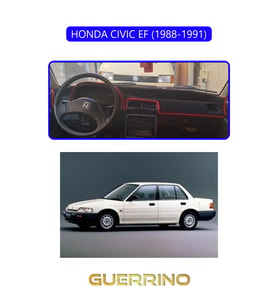 HONDA CIVIC EF 1988-1991TORPİDO KORUMA HALISI MAVİ KENAR