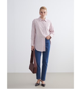LCW Modest İndigo Mom Fit Kadın Jean Pantolon