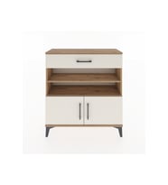 Arges Şifonyer 3 Raflı Tek Çekmeceli 2 Kapaklı 88x30x96 Çam-Aytaşı