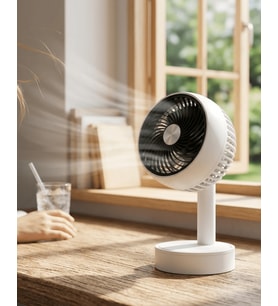 Sessiz Çalışan Şarjlı Mini Fan Masa ve Araç Kullanımına Uygun