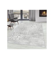 Rovigo Home Dijital Baskı Yıkanabilir Kaymaz Taban Salon Halısı RVG1601 100x200 cm (Gri)