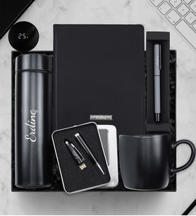 Kişiye Özel Termos & Ajanda & Kupa & 32 GB Usb Kalem & Gri Mat Roller Kalem Hediye Seti