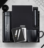Kişiye Özel Termos & Ajanda & Kupa & 32 GB Usb Kalem & Gri Mat Roller Kalem Hediye Seti