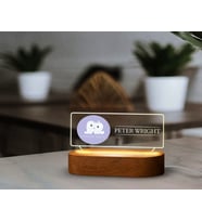 BK Gift Kişiye Özel isimli Diş Hekimi Temalı Led Işıklı Akrilik Masa İsimliği-4, Ofis Dekoru, Mesleki Hediye, Ofis Hediyeleri