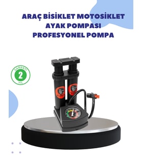 Çok Amaçlı Ayaklı Lastik Pompası Yüksek Hassasiyetli
