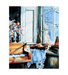 Orkestral Çerçeveli 40x50 Sayılarla Boyama Hobi Seti