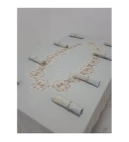 Nihal Güpürlü Keten Gri Sofra Takımı 8 Kişilik 160x230 Cm 17 Prç. 1154 (Standart)