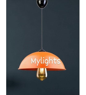 MYLİGHTS  COCUK ODASI GENC ODASI MUTFAK YATAK ODASO CAFE BAR TURUNCU METAL SARKIT 20CM 