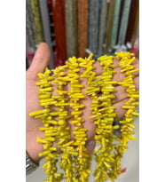 Mercan Doğal Taş Parlak Fıstık Yeşili Dal Mercan 3x11mm Dizi