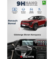 Renault Boreal 9H Nano Gösterge Ekran Koruyucu (PARLAK) 2025 Üzeri A+ Kalite