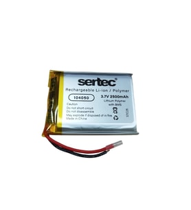 104050 3.7V 2500mAh Li-Polymer Pil (Devreli/1.5A)