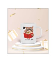 "Bla Bla Bla" Kedi Tasarımlı Kupa Bardak (Beyaz)