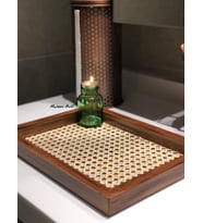 Maison Avf Rattan Hazeran Eskitme Model Dikdörtgen Tepsi M006