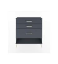 Arges Şifonyer 3 Çekmeceli 88x30x96 Antrasit-Antrasit