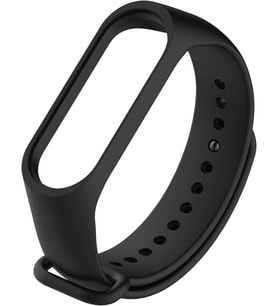 Xiaomi Mi Band 6 için Silikon Kordon Siyah [Mi Band 6 ile Uyumlu Kordon - Siyah]