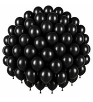 Siyah Renk Lateks Pastel Balon (30 cm) - 100 Adet