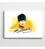 Atatürk İmzası Kanvas Tablo